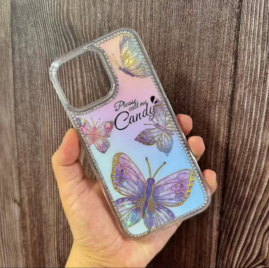 4UART™ Custom Phone Case  - Holographic Butterfly